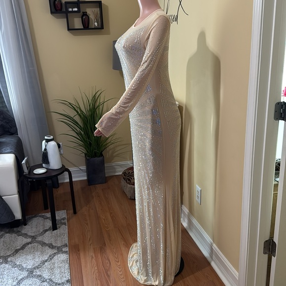 🥀Elegant Sequin Long Sleeve Dress - Picture 6 of 12